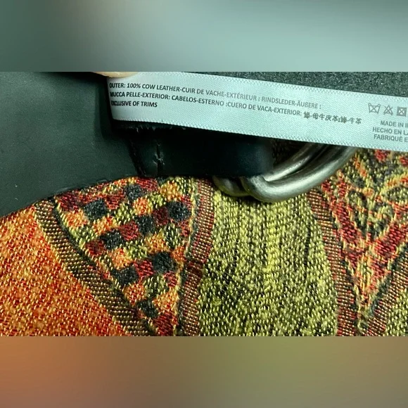 Y2K NWOT Studded Black Leather Belt- Size M/L - Picture 5 of 7